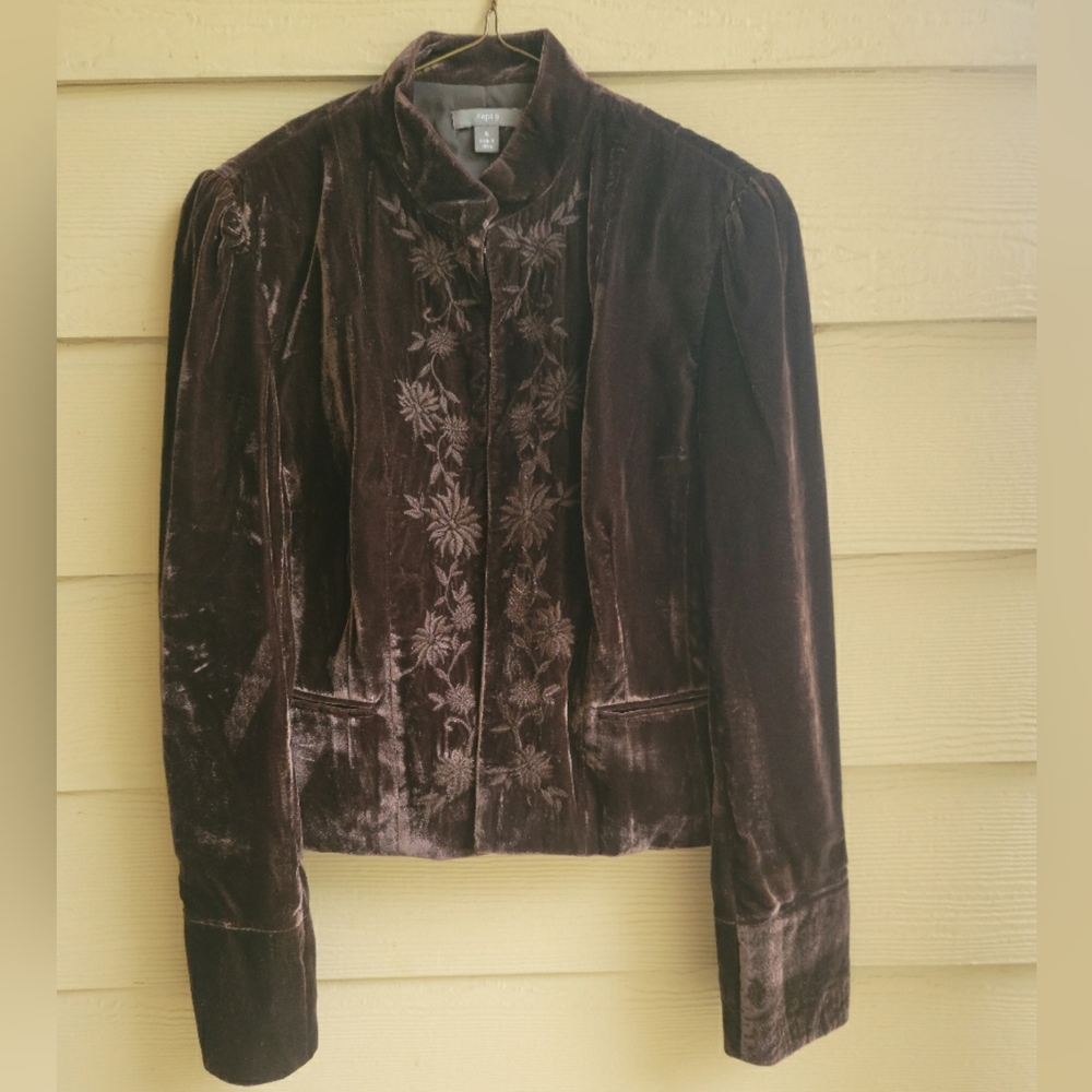 Womens Velour Jacket by Apt. 9 Size 6